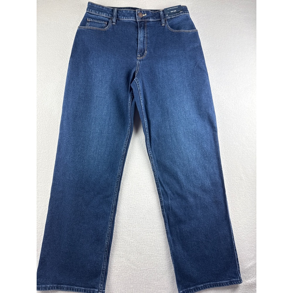 Hollister Ultra High-Rise Dad Jeans Dark Wash W30R 10R Vintage Stretch New